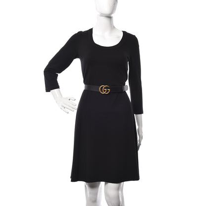 Gucci Calfskin Double G 30mm Belt 85 34 Black 2 of 6