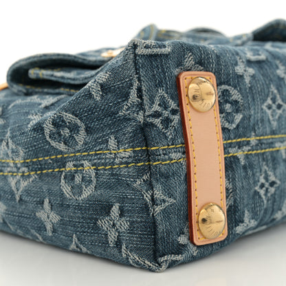 Louis Vuitton Monogram Denim Baggy PM Blue 9 of 12