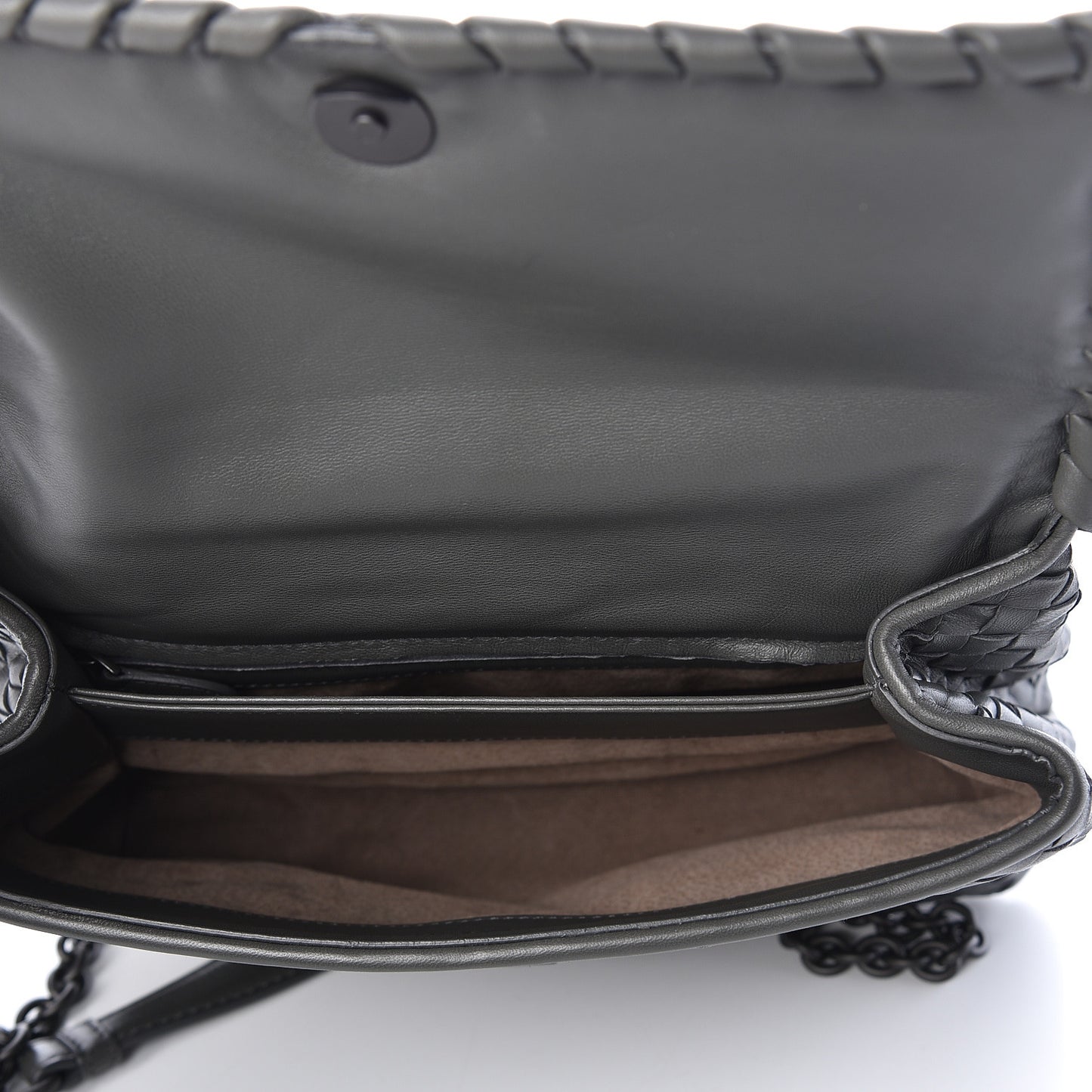 Nappa Intrecciato Medium Olimpia Bag Light Grey