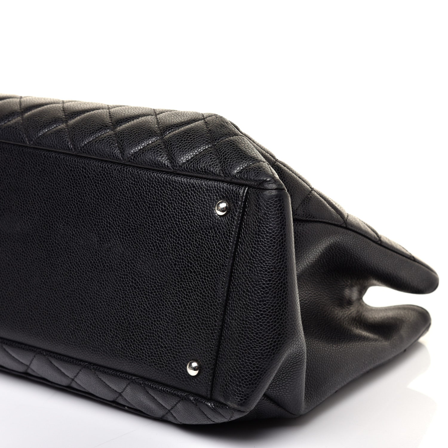 Chanel Caviar Quilted XL Grand Shopping Tote GST Black 7 of 10