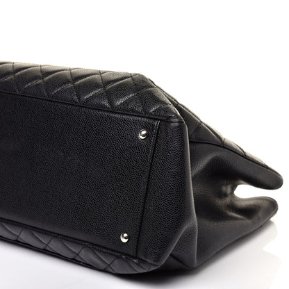 Chanel Caviar Quilted XL Grand Shopping Tote GST Black 7 of 10