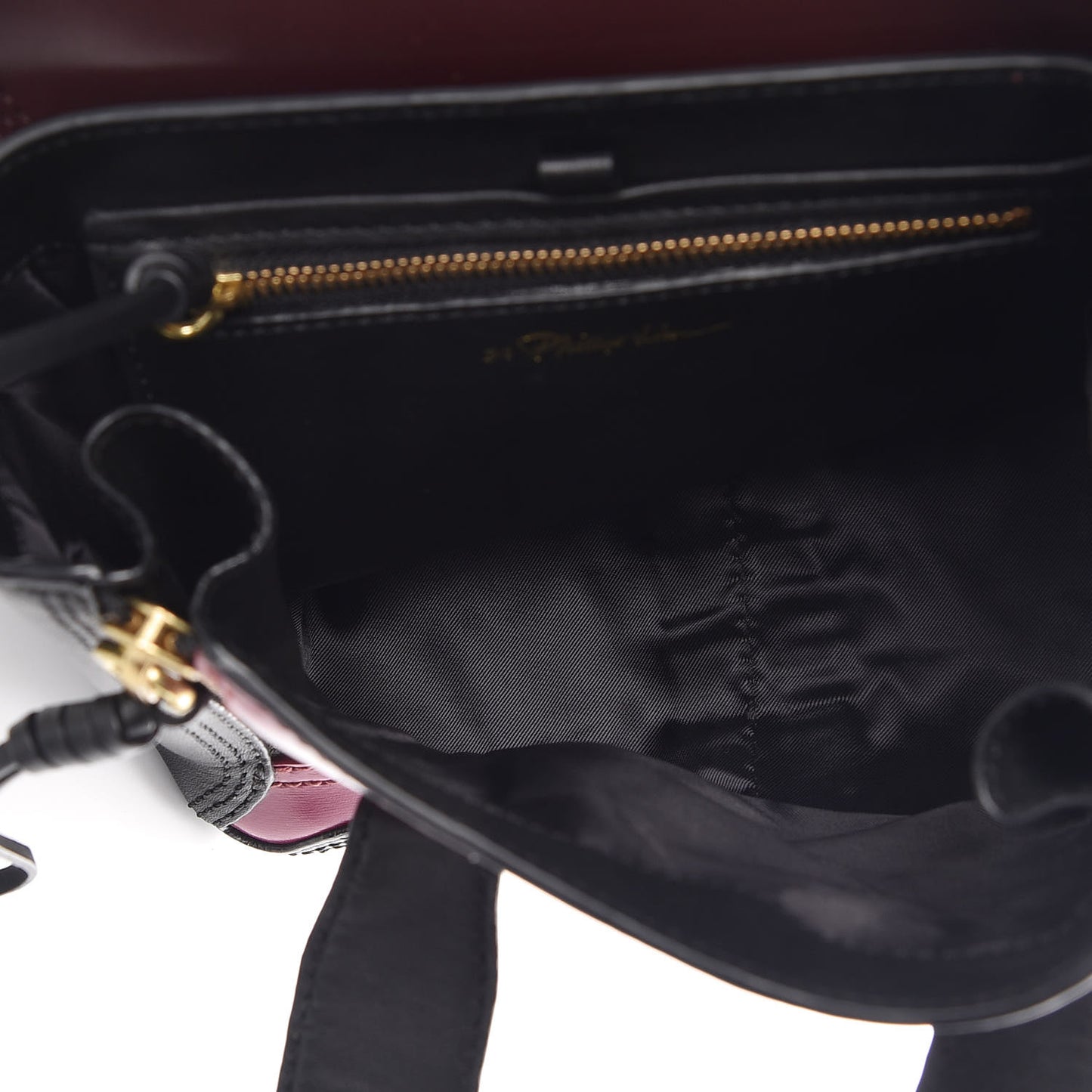 3.1 Smooth Calfskin Tri-Color Mini Pashli Satchel Oxblood