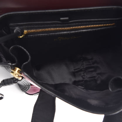 3.1 Phillip Lim 3.1 Smooth Calfskin Tri-Color Mini Pashli Satchel Oxblood 6 of 10