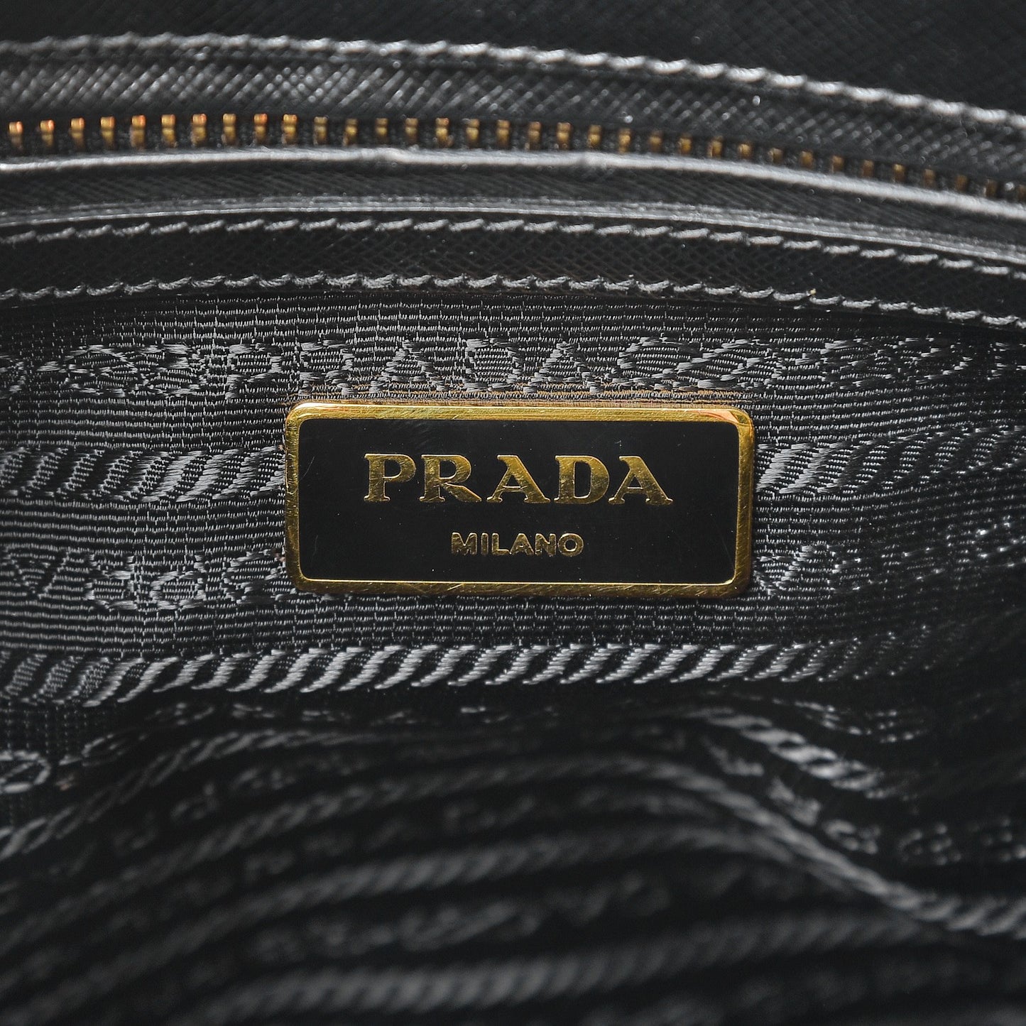 Saffiano Small Galleria Double Zip Tote Black