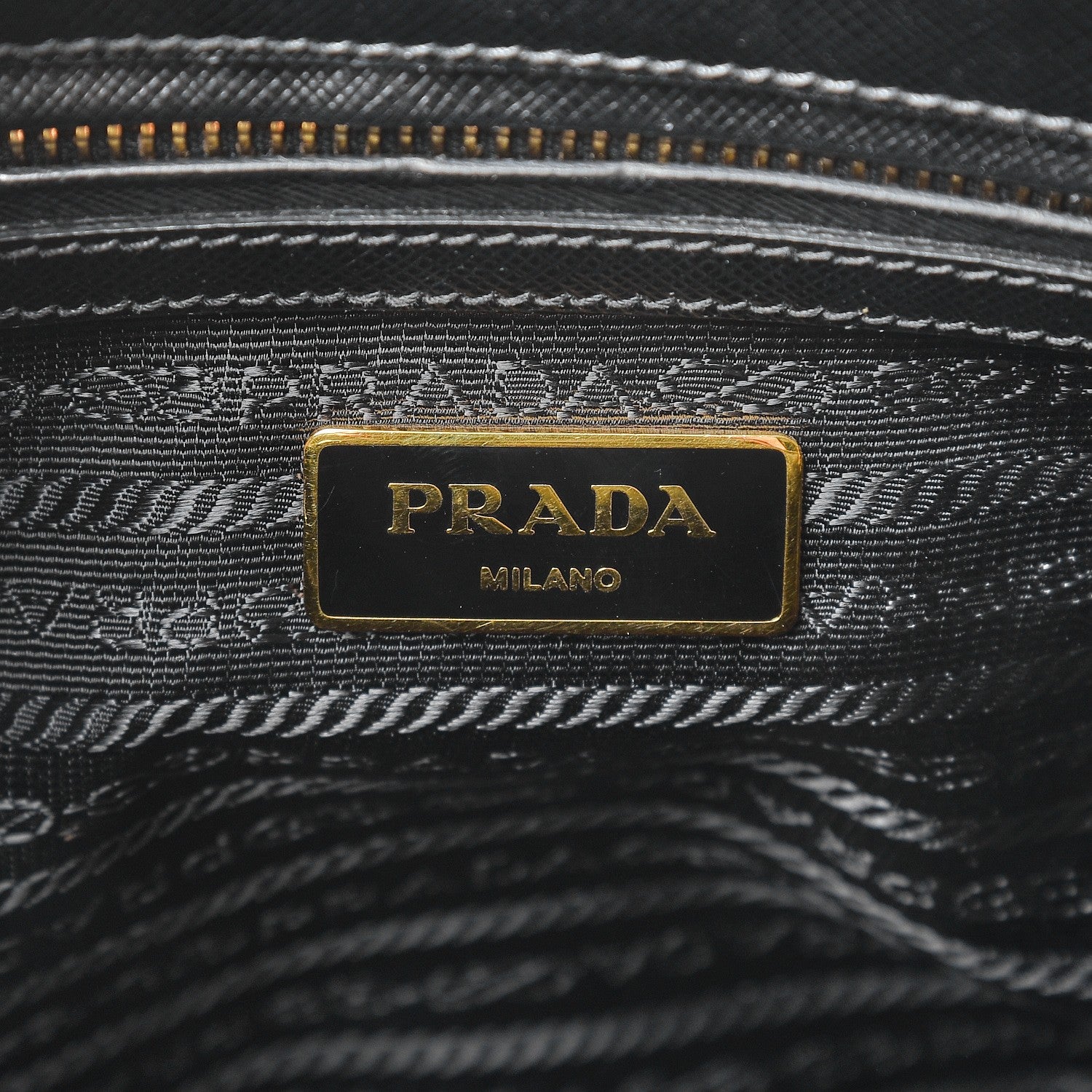 Prada Saffiano Small Galleria Double Zip Tote Black 7 of 11