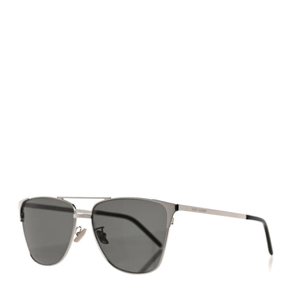 Saint Laurent Square SL 280 Sunglasses Black Silver 1 of 7