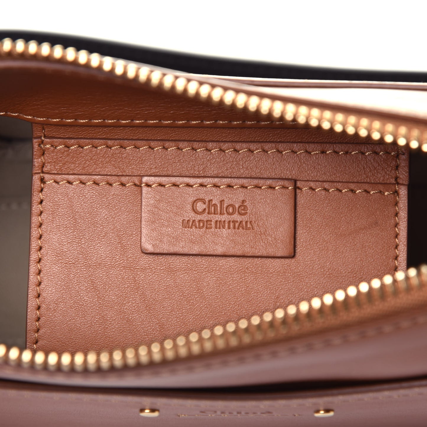 Calfskin Suede Small Roy Bag Caramel