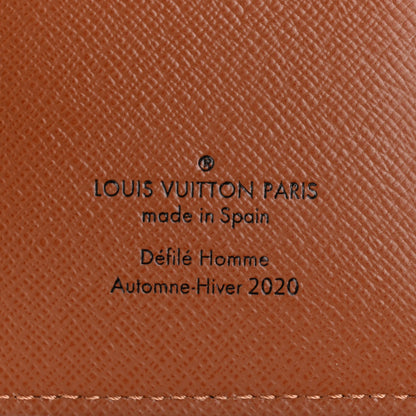 Louis Vuitton Monogram Eclipse Patchwork Portefeuille Brazza Wallet Navy 6 of 8