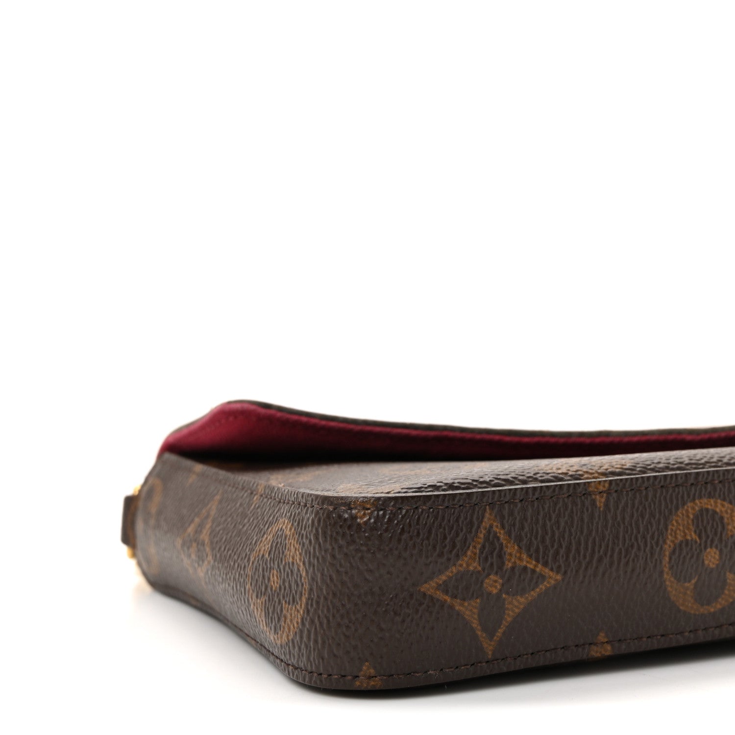 Louis Vuitton Monogram Pochette Felicie Chain Wallet Fuchsia 9 of 10