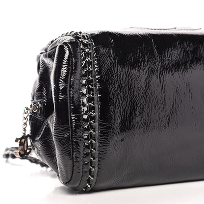 Chanel Patent Medium Luxe Ligne Bowler Black 6 of 9