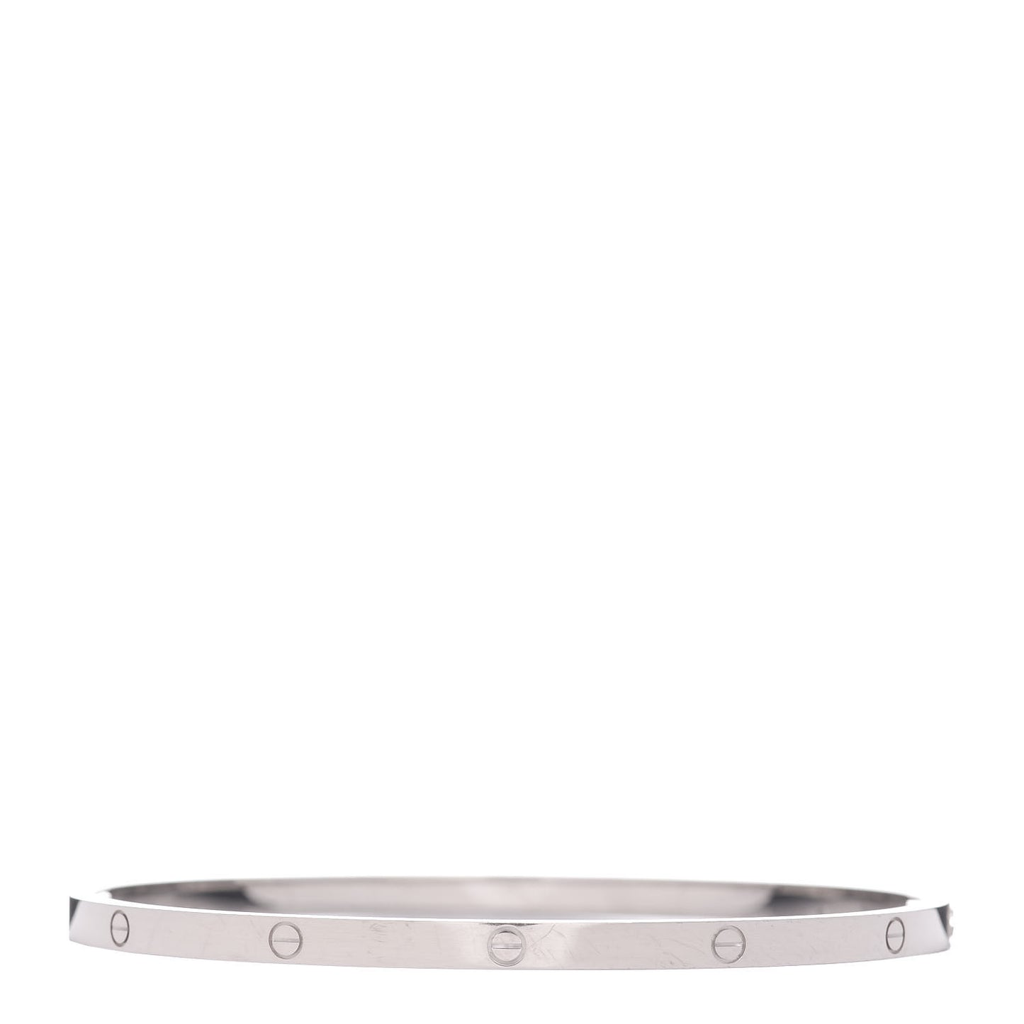 18K White Gold Small LOVE Bracelet 20