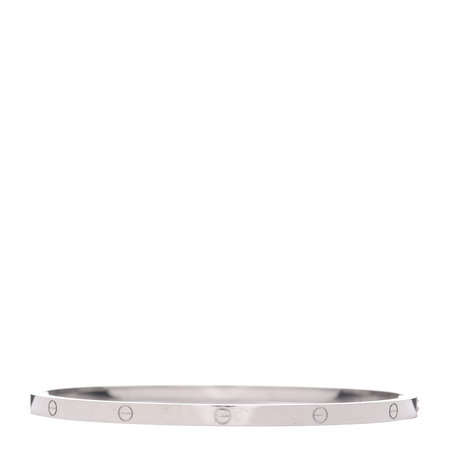 Cartier 18K White Gold Small LOVE Bracelet 20 3 of 5