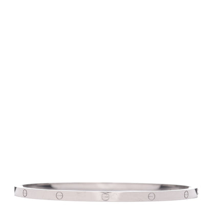 Cartier 18K White Gold Small LOVE Bracelet 20 3 of 5