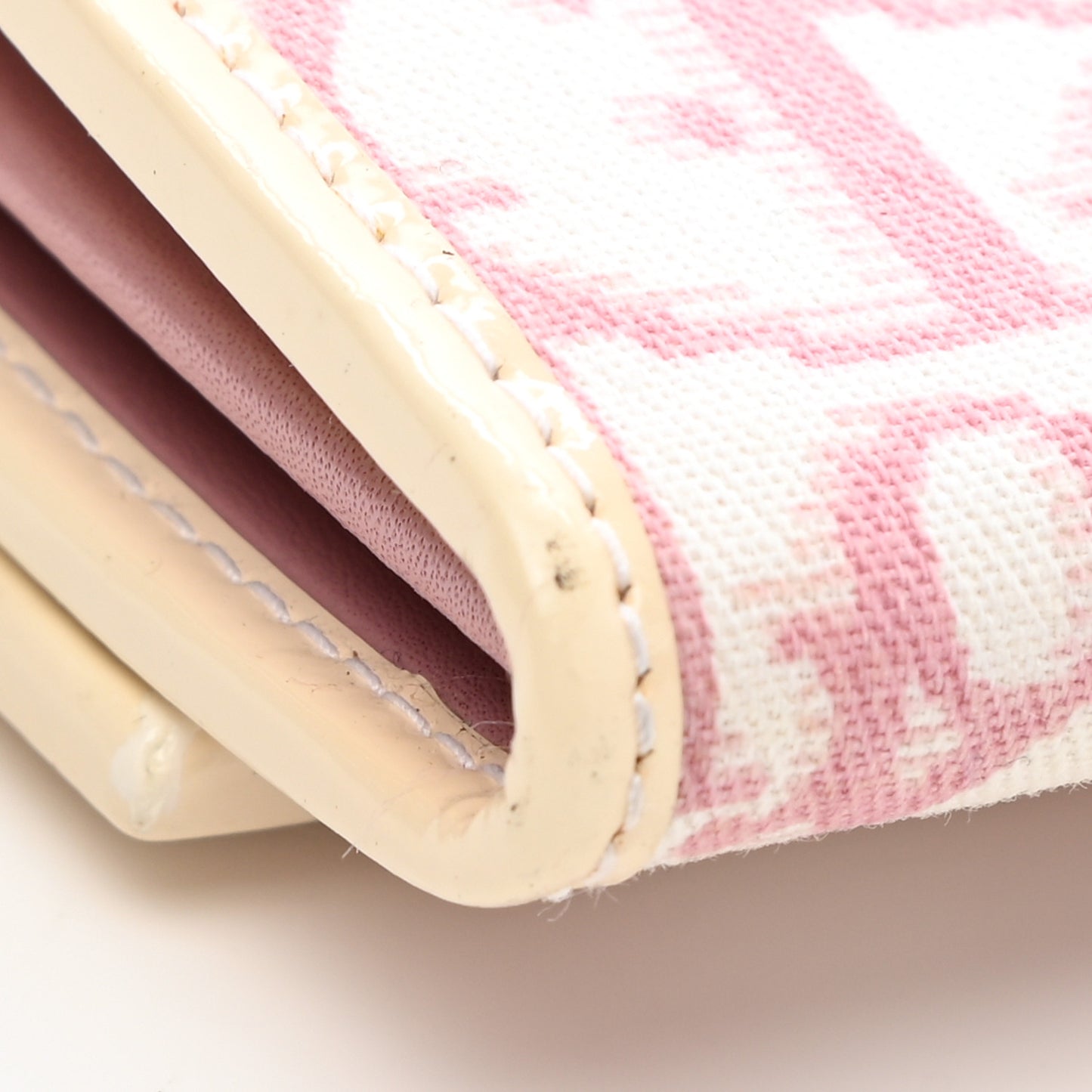 Monogram Girly Flap Wallet Pink