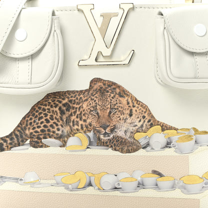 Louis Vuitton X PAOLA PIVI Taurillon Arty Capucines MM White 8 of 10