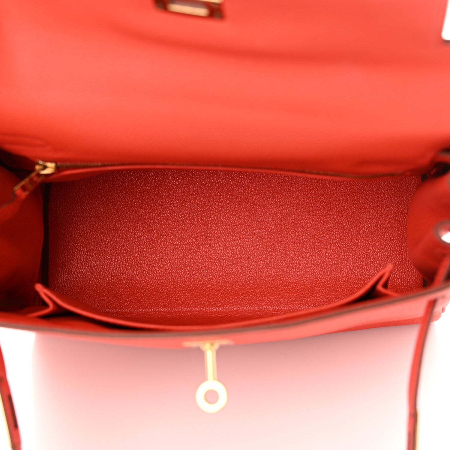 Hermes Togo Kelly Retourne 25 Capucine 5 of 13