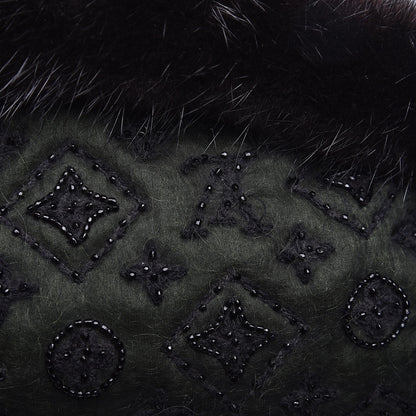 Louis Vuitton Mousseline Mink Lizard Beaded Demi Lune GM Vert 12 of 12