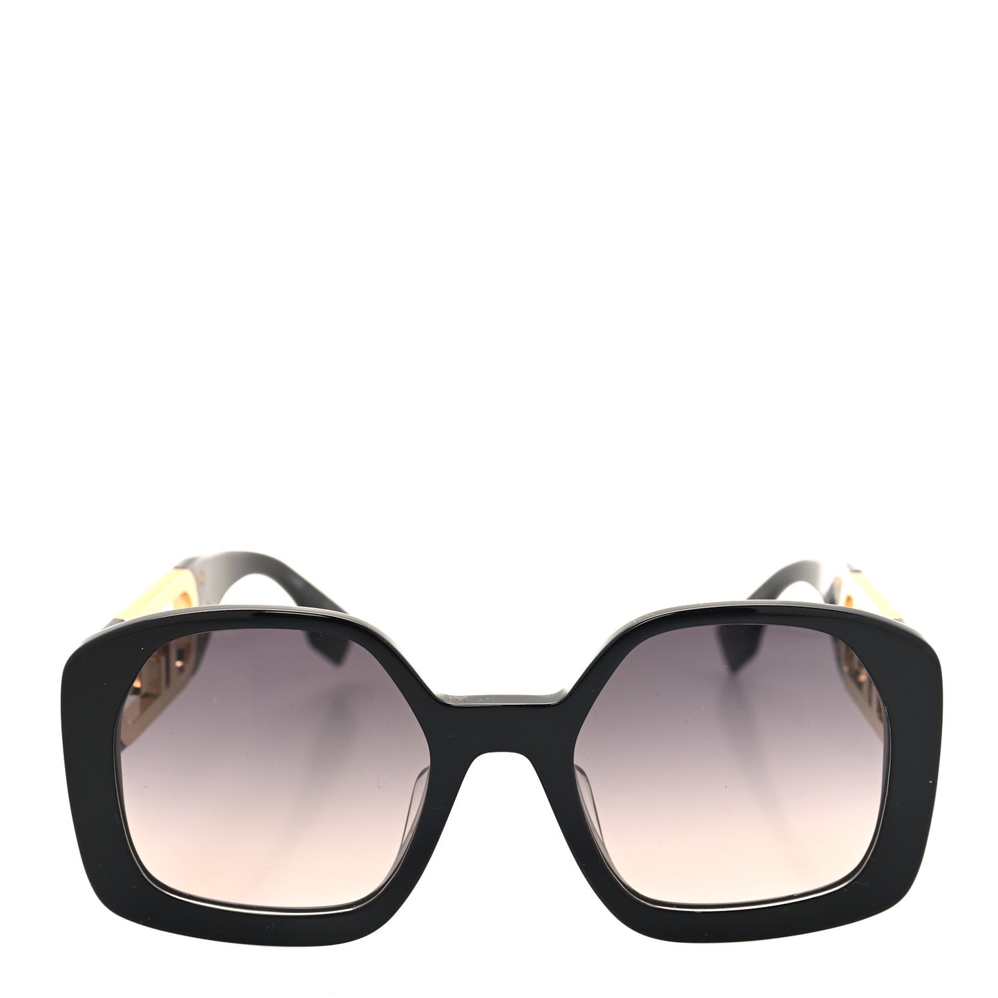 Acetate O'Lock Square Sunglasses FE40048U Black