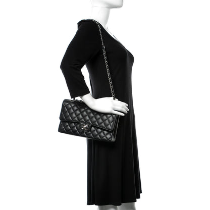 Chanel Caviar Quilted Medium Double Flap Black 2 of 10