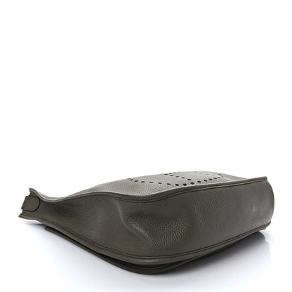 Hermes Taurillon Clemence Evelyne III GM Vert Olive 4 of 9
