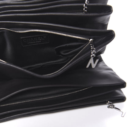 Chanel Lambskin Accordion Globe Clutch Black 11 of 17