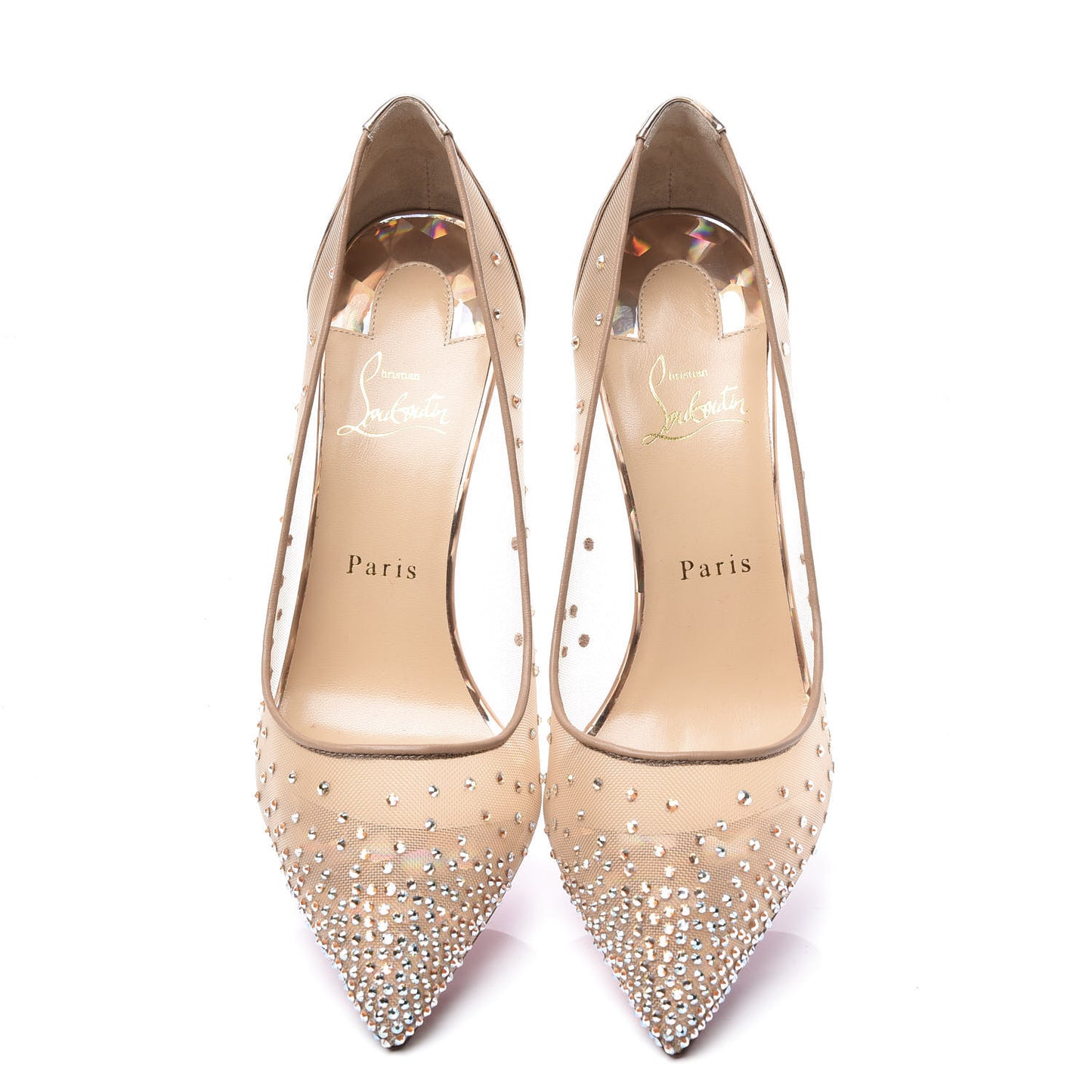 Crystal Strass Follies 85 Pumps 39.5 Gold