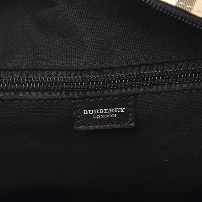 Burberry Canvas House Check Top Handle Bag Black 6 of 12
