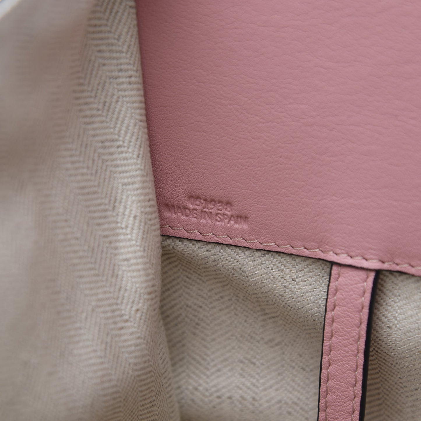 Calfskin Small Hammock Shoulder Bag Pastel Pink Tan
