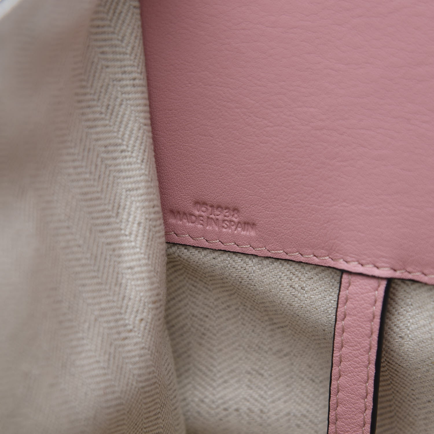 Loewe Calfskin Small Hammock Shoulder Bag Pastel Pink Tan 6 of 10