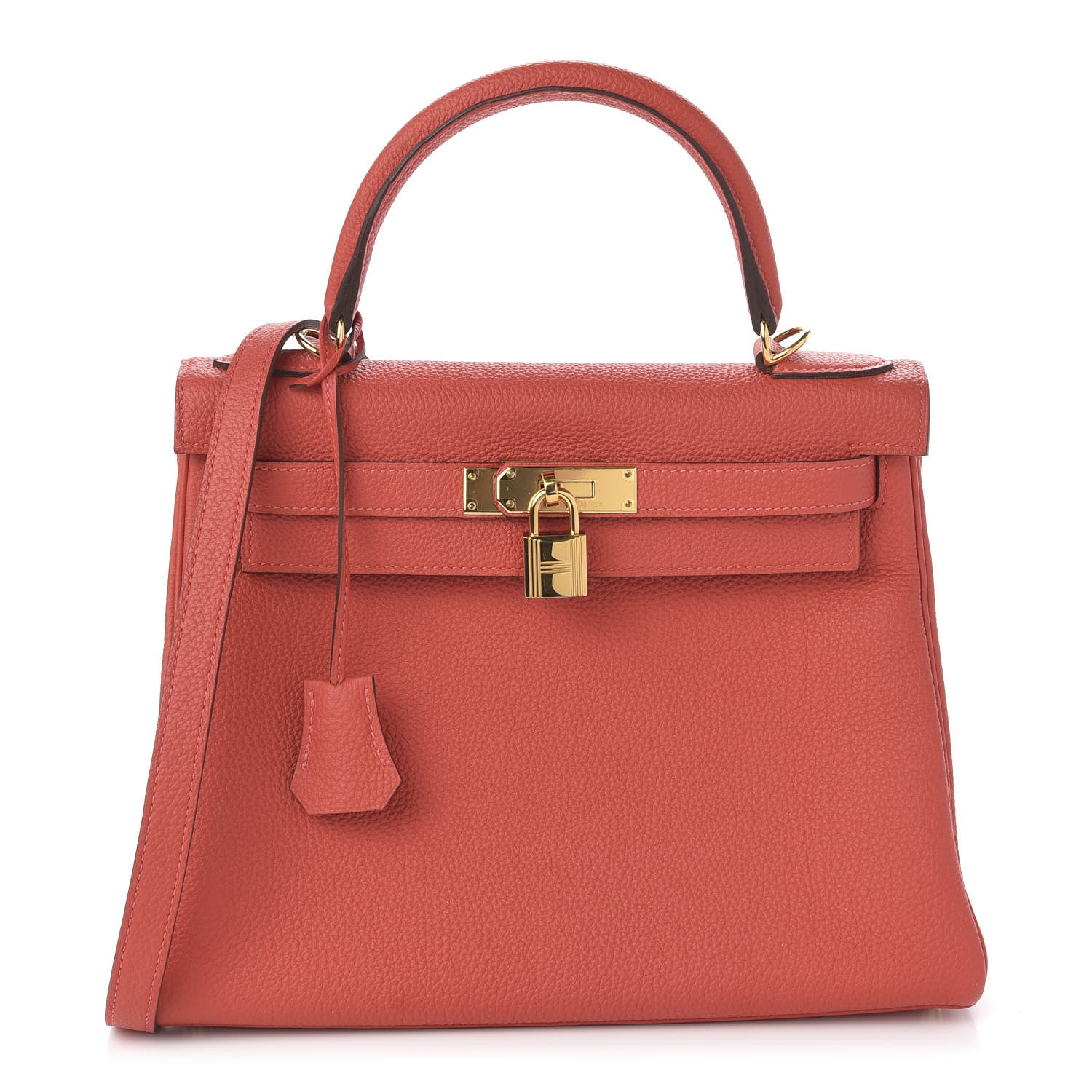Hermes Togo Kelly Retourne 28 Rouge Pivoine 1 of 10