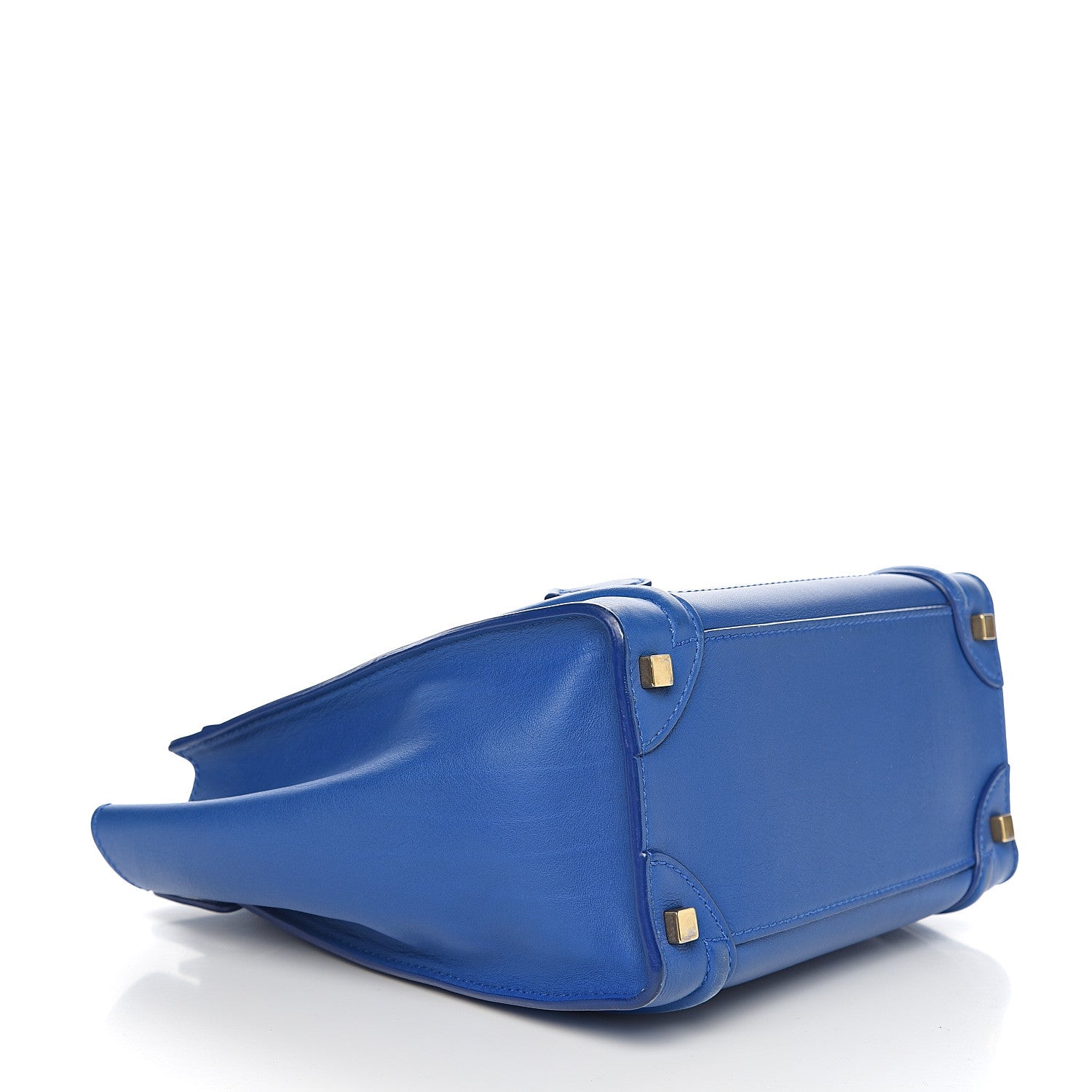 Celine Smooth Calfskin Micro Luggage Royal Blue 3 of 14