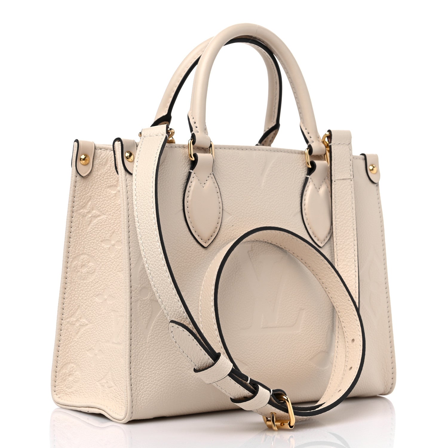 Louis Vuitton Empreinte Monogram Giant Onthego PM Cream Beige 2 of 7