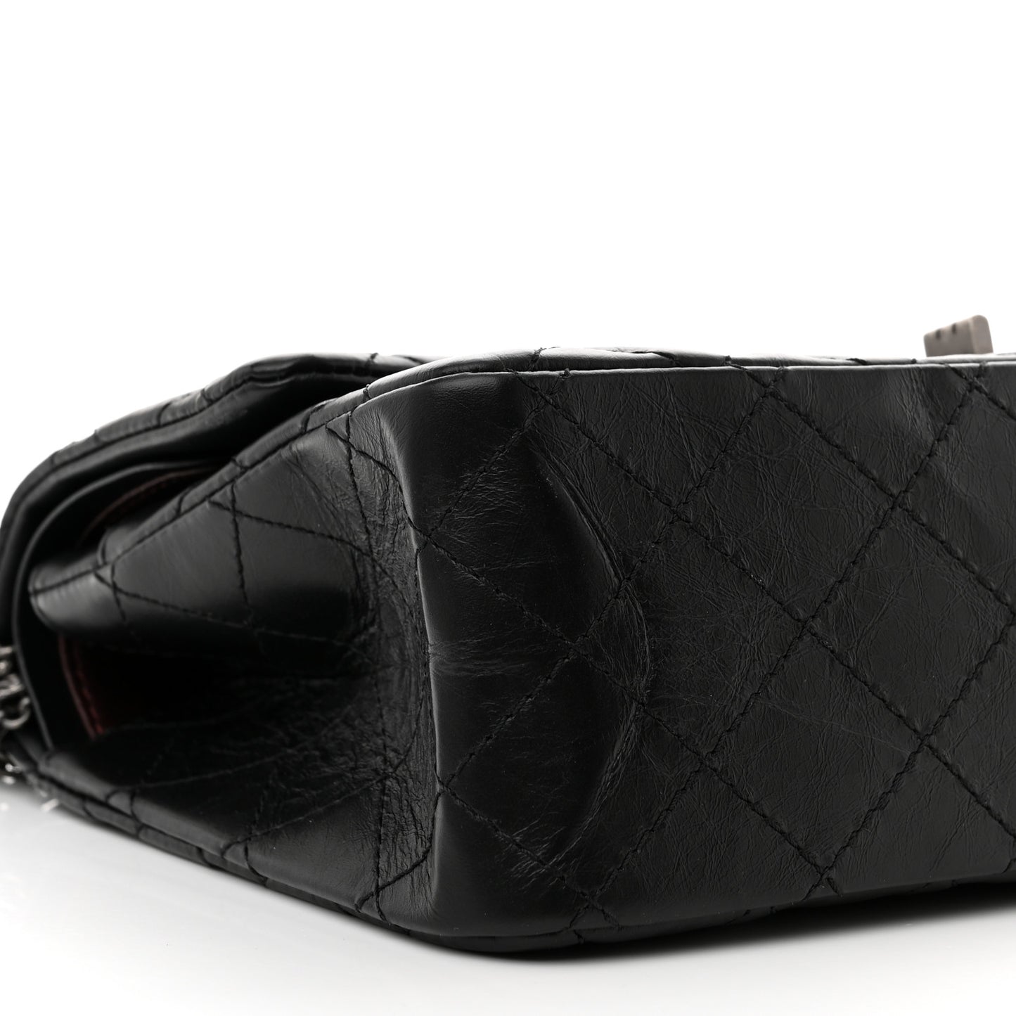 Aged Calfskin Quilted 2.55 Reissue 226 Flap Black