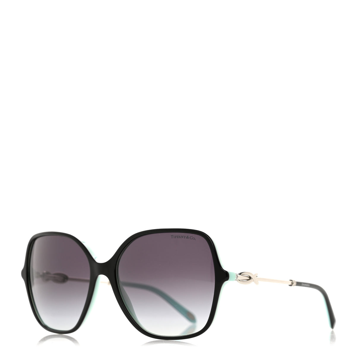 Tiffany Acetate Square Infinity Sunglasses TF4145-B Black Blue 1 of 8