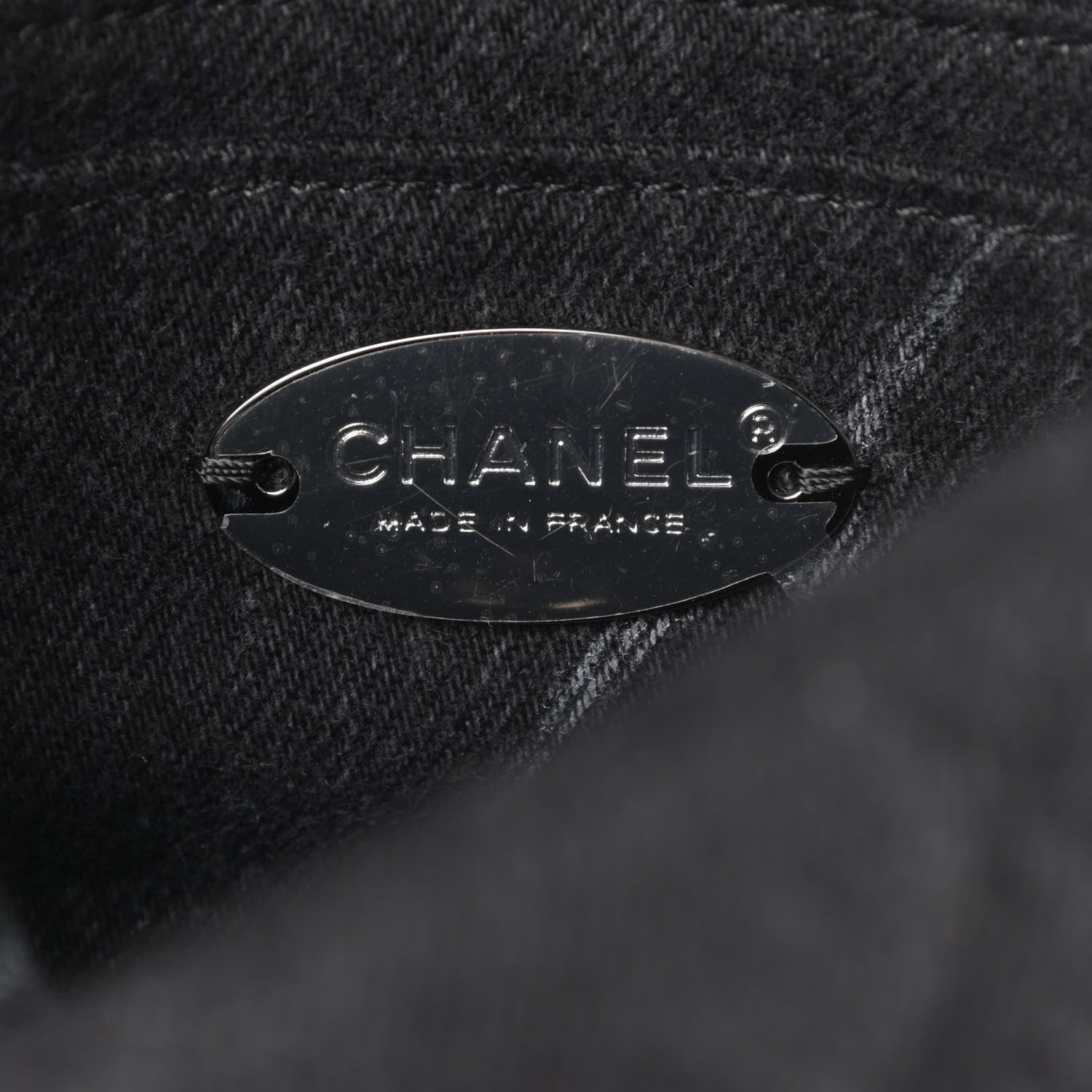 Chanel Denim CC Quilted Mini Square Flap Black 6 of 11