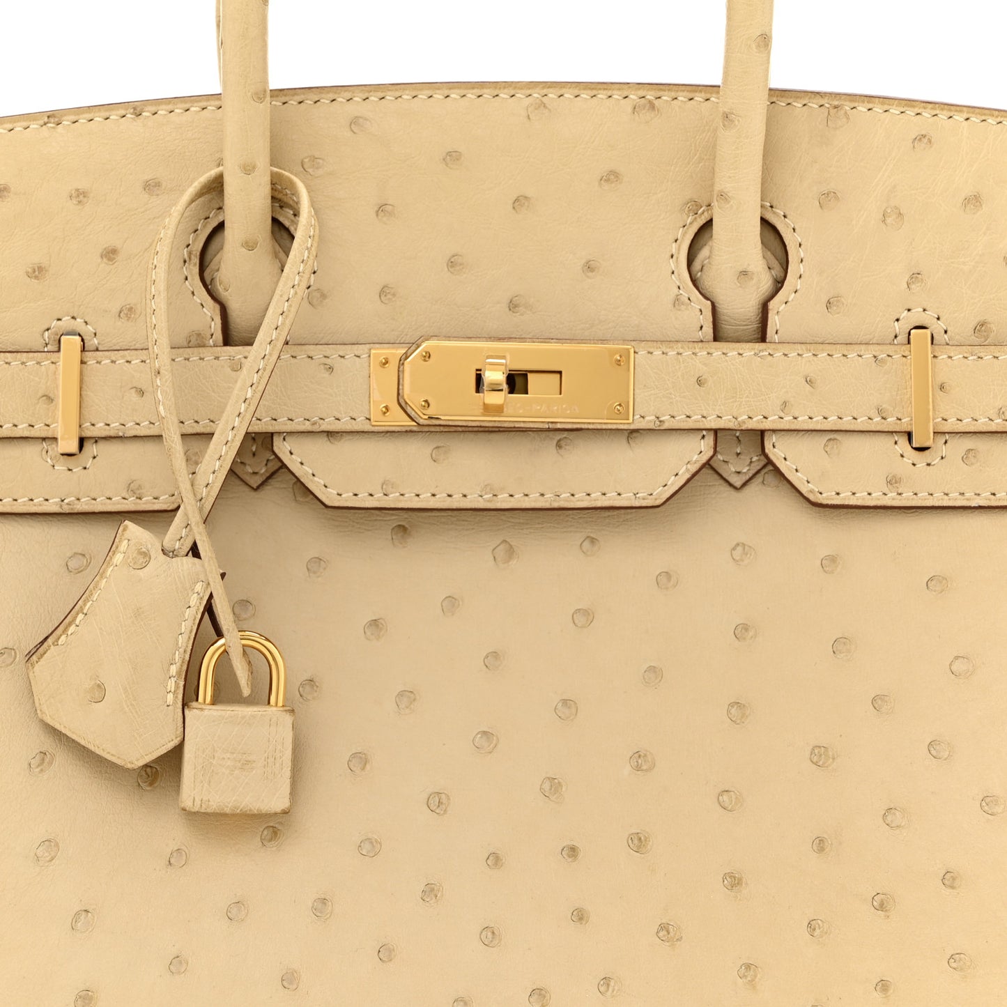 Ostrich Birkin 30 Parchemin