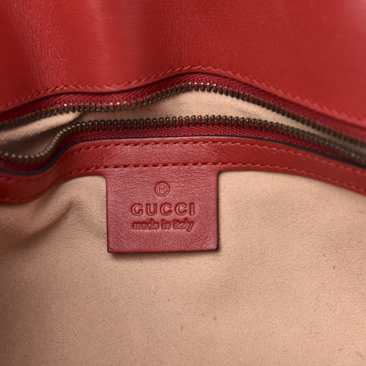 Gucci Calfskin Matelasse Small GG Marmont Shoulder Bag Hibiscus Red 6 of 10