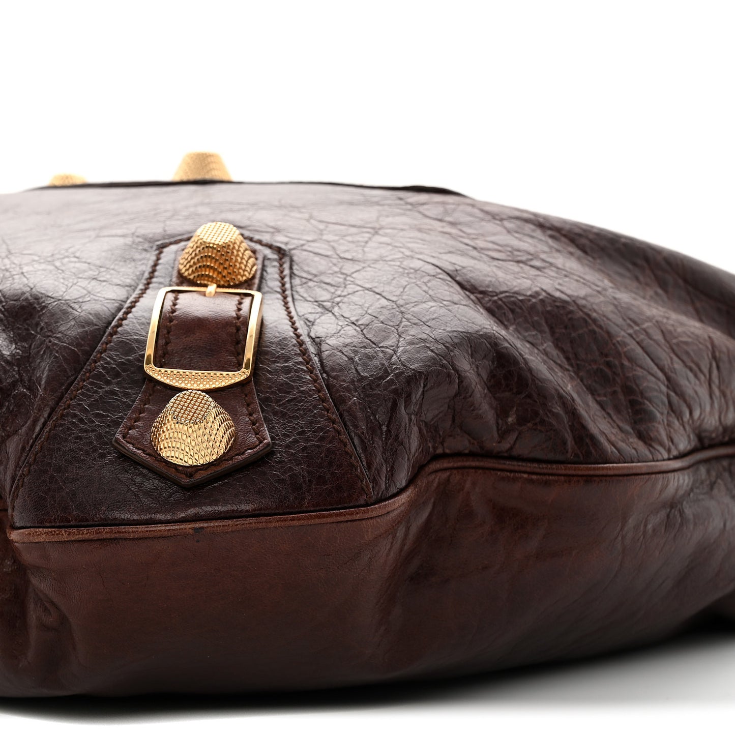 Chevre Giant 21 Gold Hardware Hobo Mogano