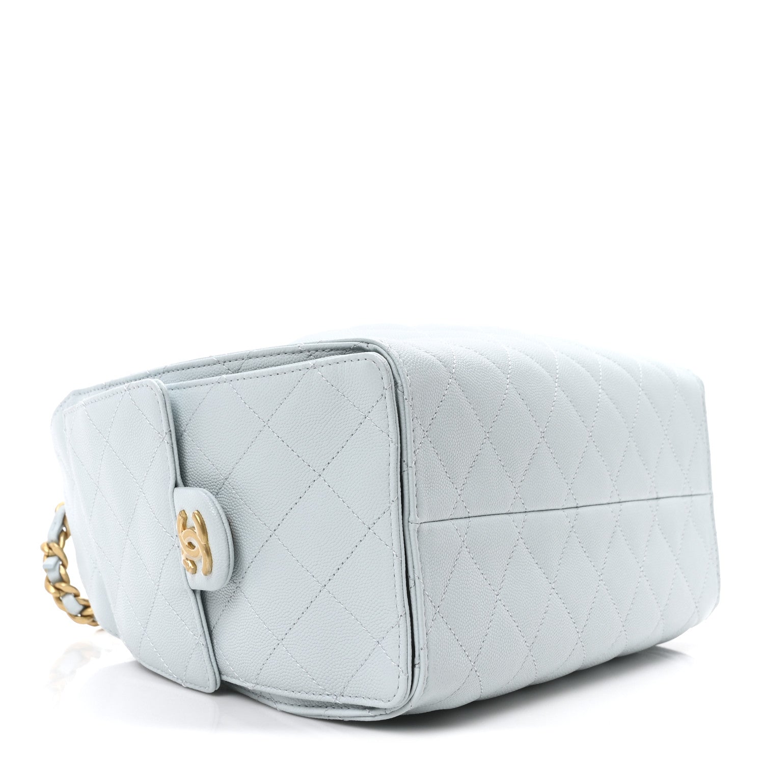 Chanel Caviar Quilted Small Chanel 25 Handbag Light Blue 4 of 10