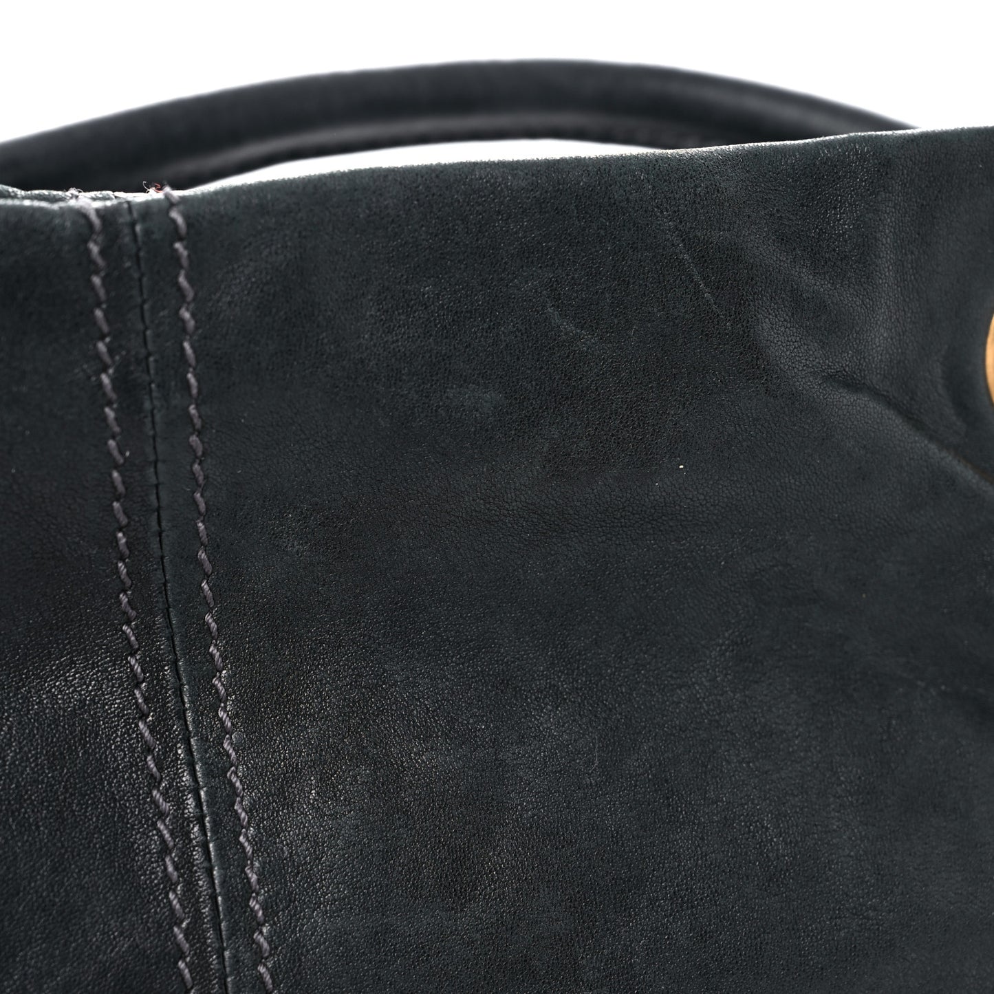 Calfskin Zip Hobo Black
