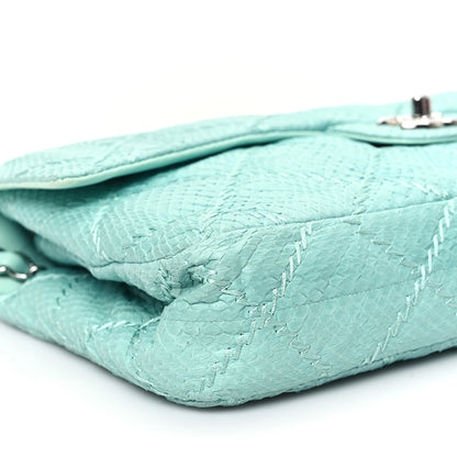 Chanel Snakeskin Ultimate Stitch Flap Light Blue 9 of 12