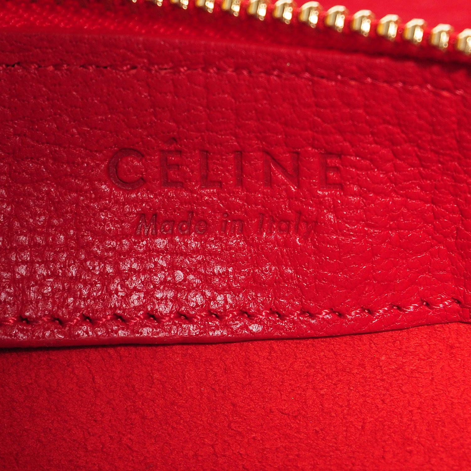 Celine Goatskin Small Trio Crossbody Bag Scarlet 6 of 8