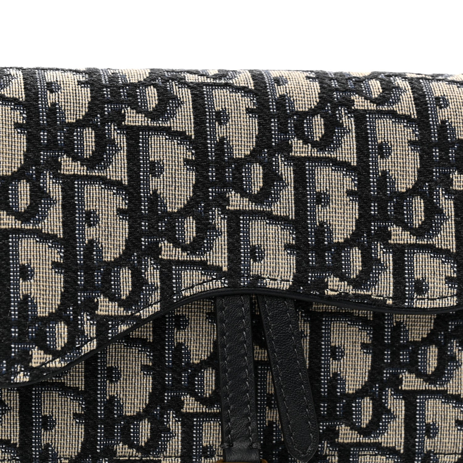 Christian Dior Oblique Saddle Belt Bag Blue 8 of 11