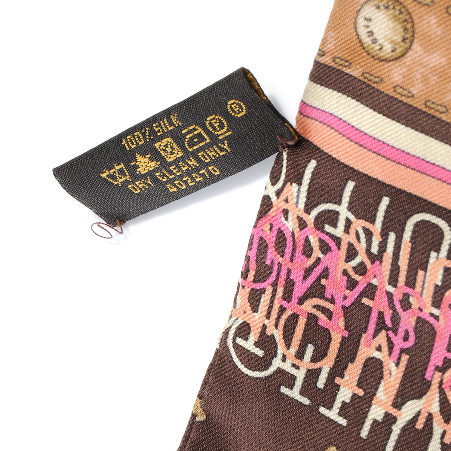 Louis Vuitton Silk Monogram Map Bandeau Cassis 4 of 5