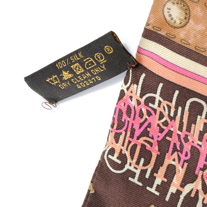 Louis Vuitton Silk Monogram Map Bandeau Cassis 4 of 5