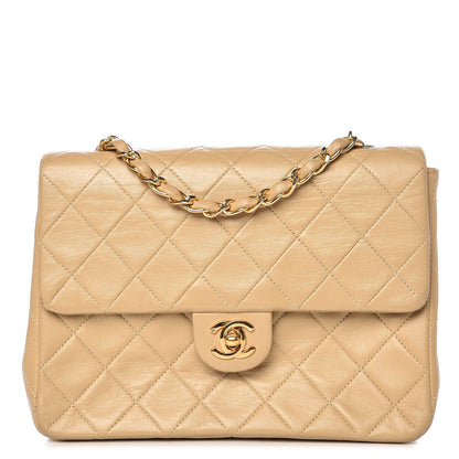 Chanel Lambskin Quilted Small Flap Beige 1 of 15