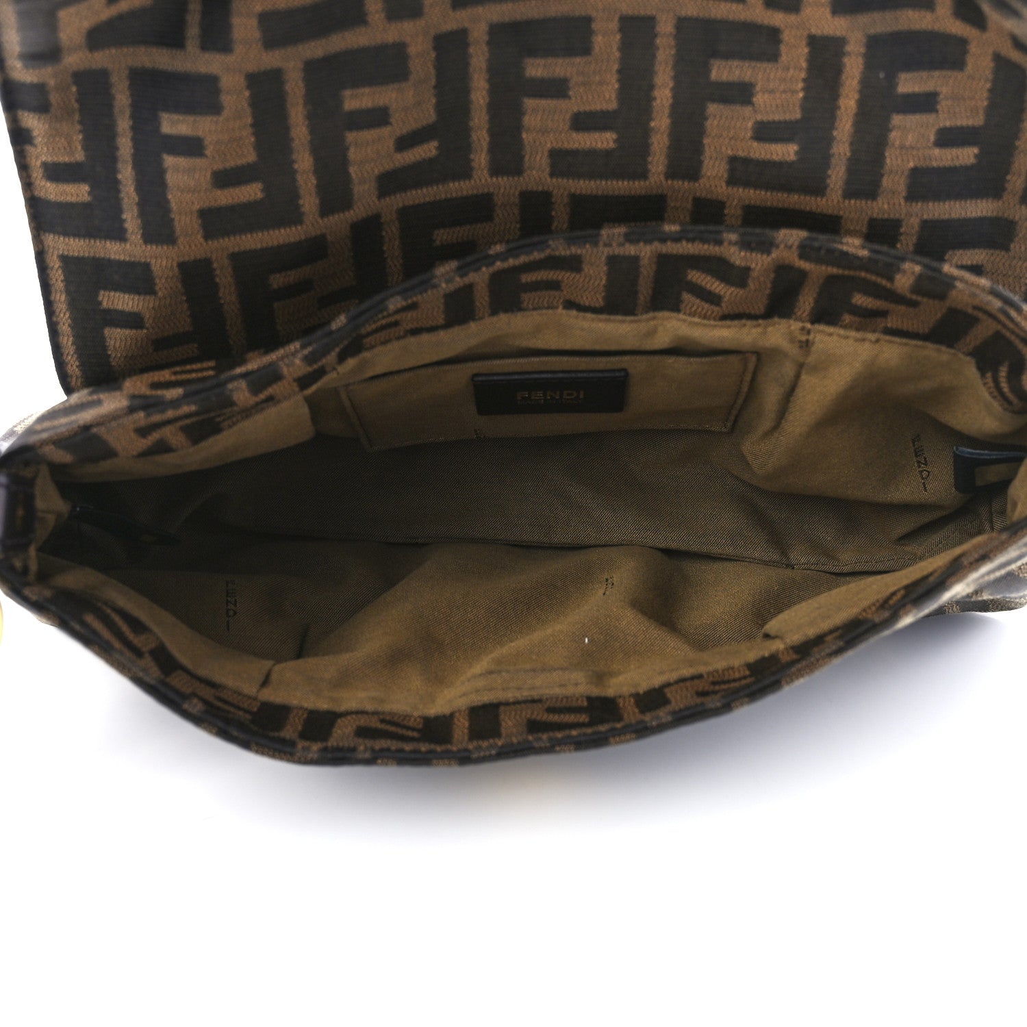 Fendi Zucca Small Chef Shoulder Bag Tobacco 5 of 12
