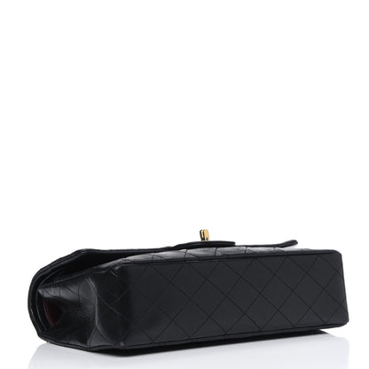 Chanel Lambskin Quilted Medium Double Flap Black 3 of 8