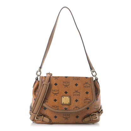 MCM Visetos Crossbody Flap Messenger Cognac 1 of 11