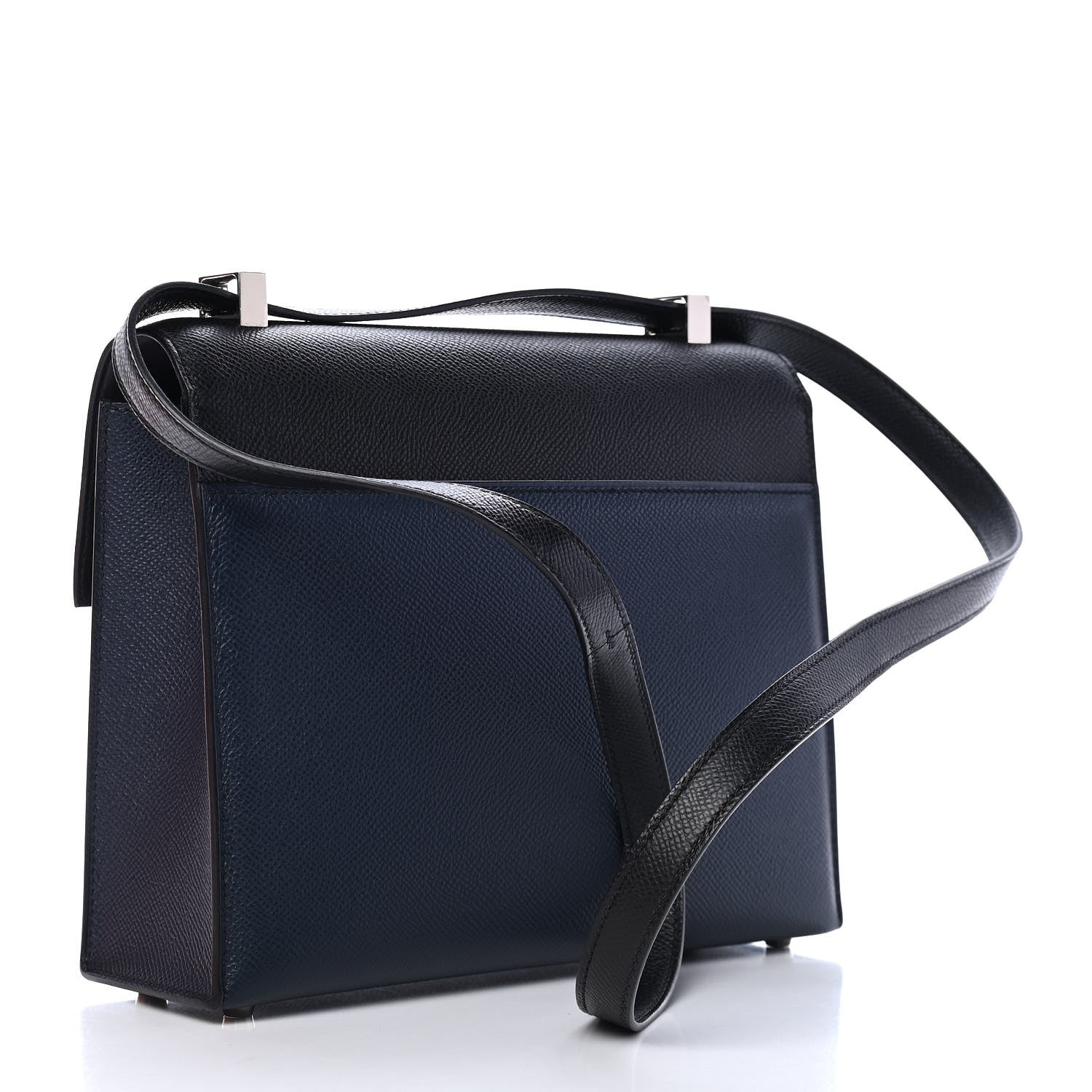 Hermes Epsom Verrou 21 Black Bleu Nuit 3 of 9
